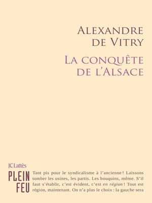 cover image of La Conquête de l'Alsace